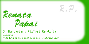 renata papai business card